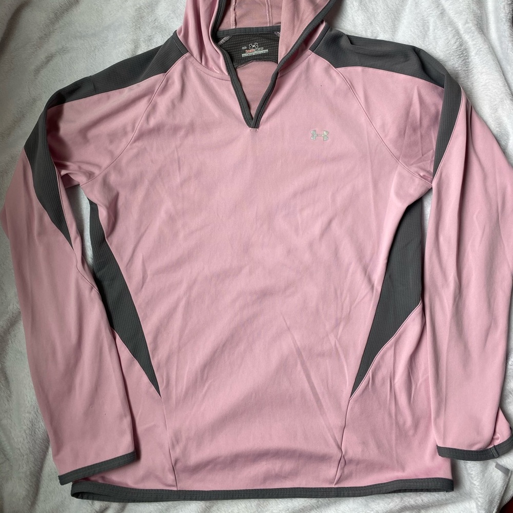 Under armor pink heat gear long sleeve